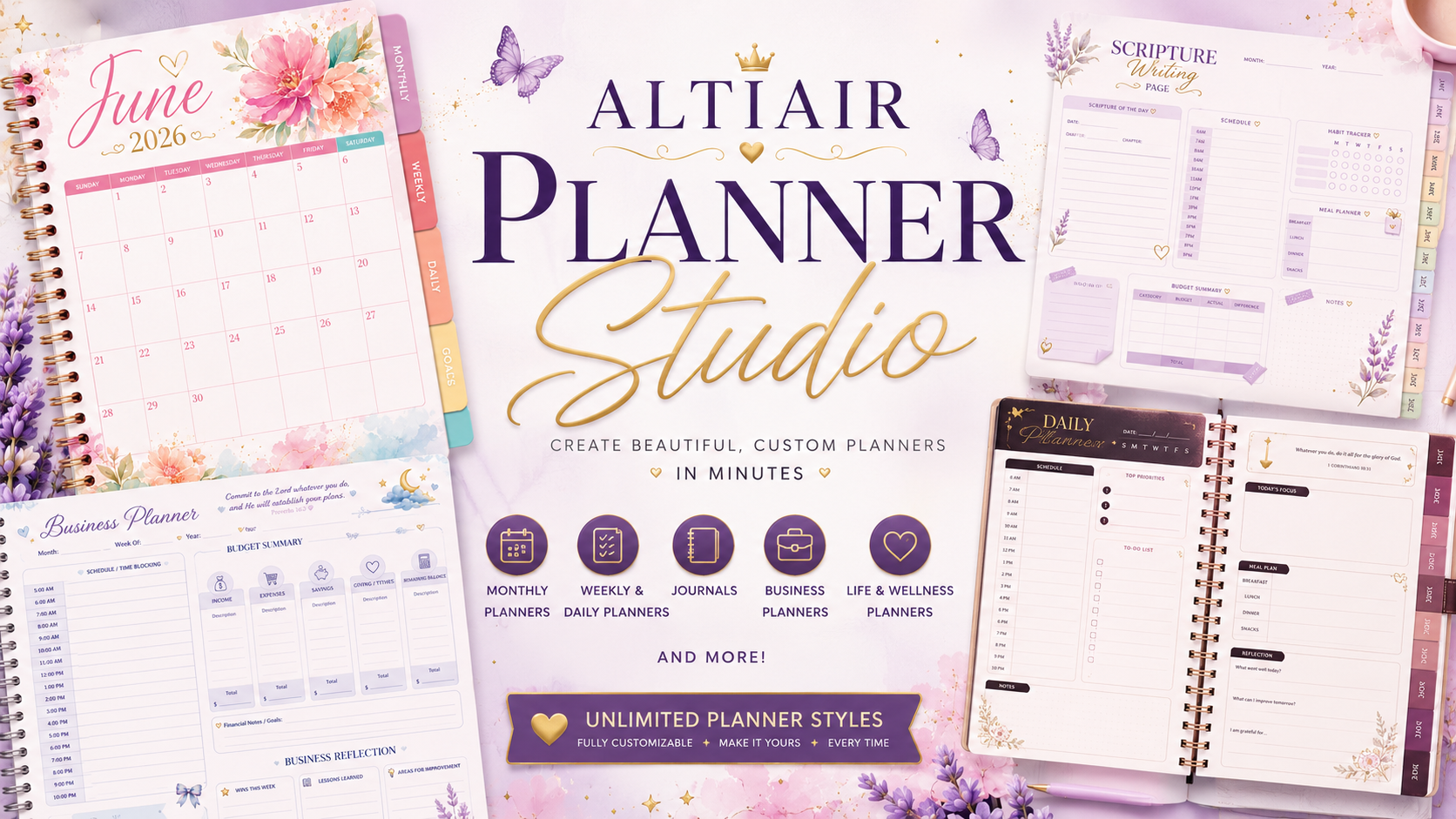 Altiair Planner Studio mockup