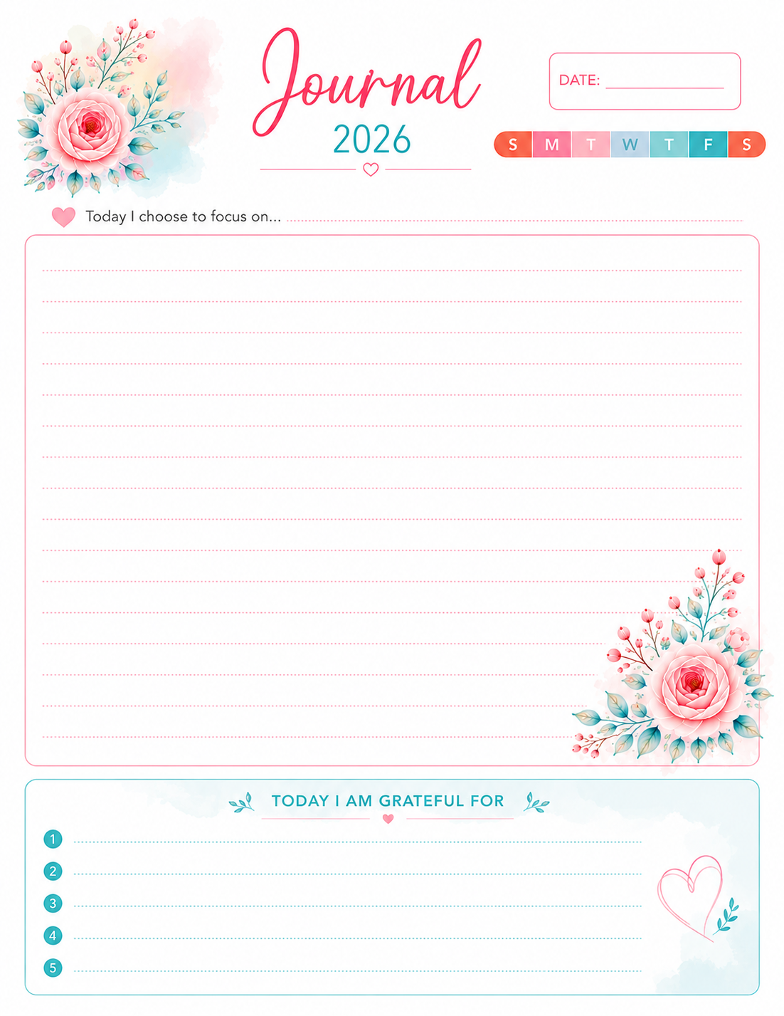 Daily Journal Pages